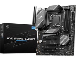 MSI B760 GAMING PLUS WIFI - Moederbord - ATX - Intel B760 - Socket LGA1700 - DDR5 - Realtek ALC897 - Realtek 2.5G LAN - Wi-Fi 6E (802.11ax)