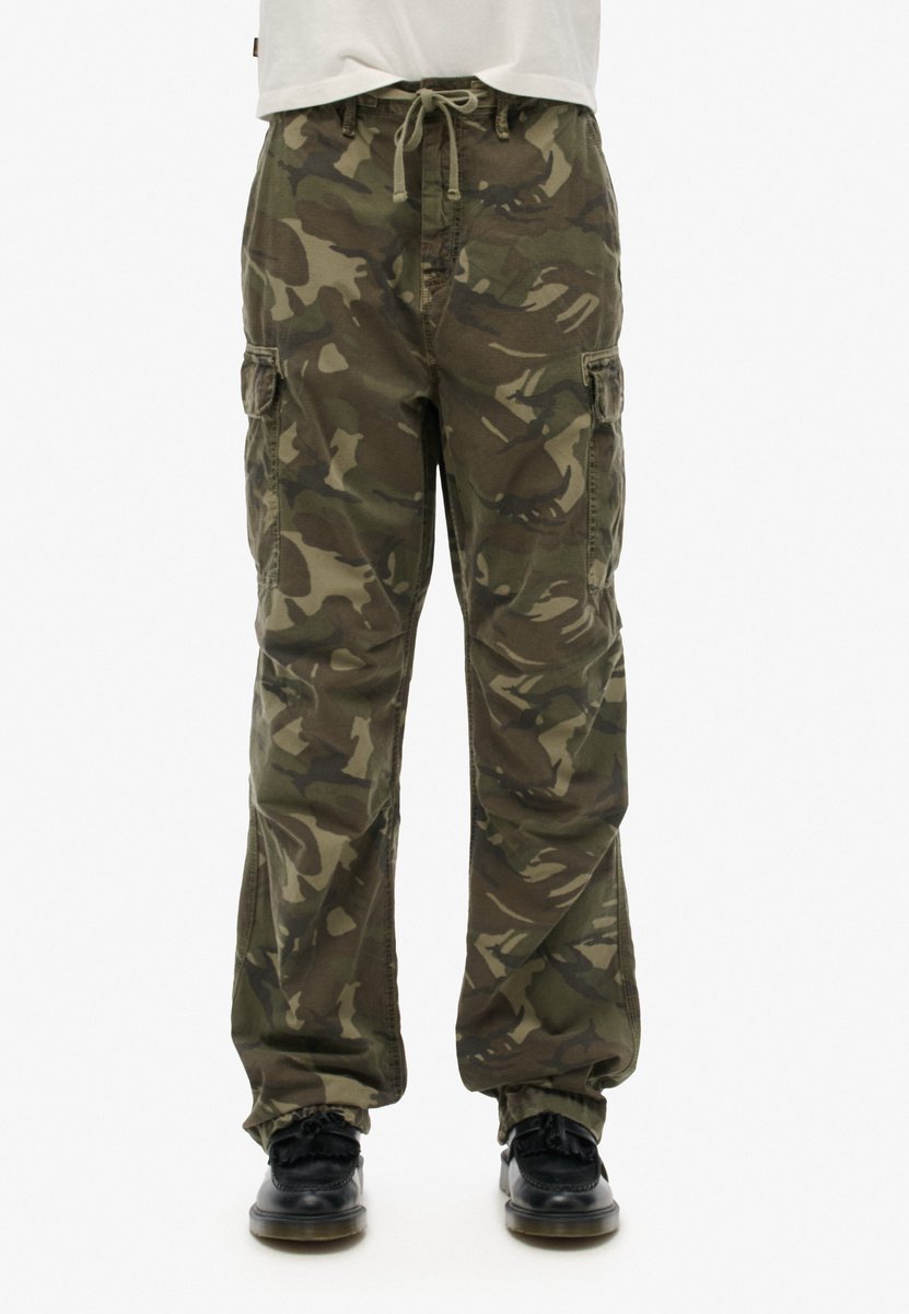 Superdry Para cargobroek met lage taille Dames Broeken Outline Camo