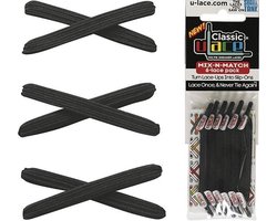U-Lace Classic -  Elastische Veters - Zwart - Mix-N-Match Pack
