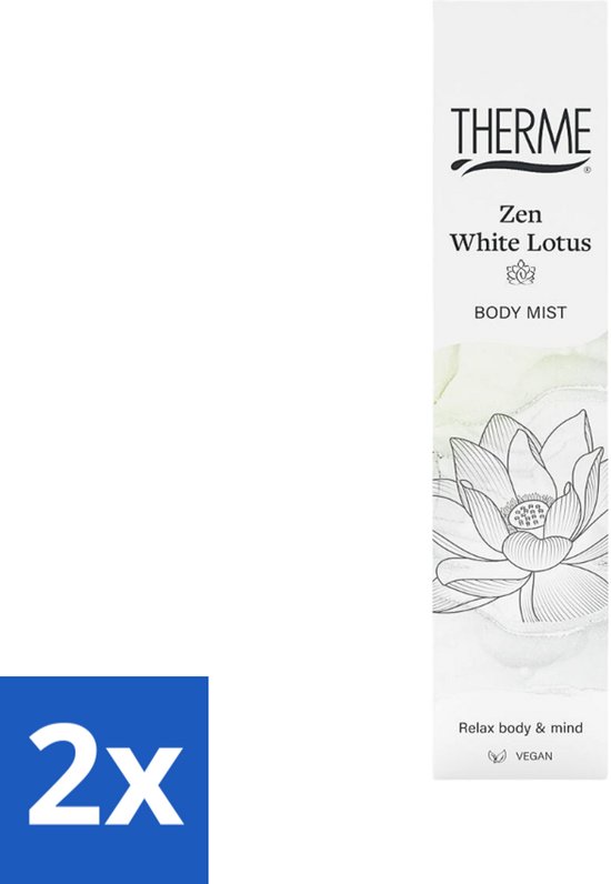 Therme - Zen White Lotus - Lichaamsmist - Verfrissend - Verzorgend - 60ml - Voordeelverpakking - 2 stuks