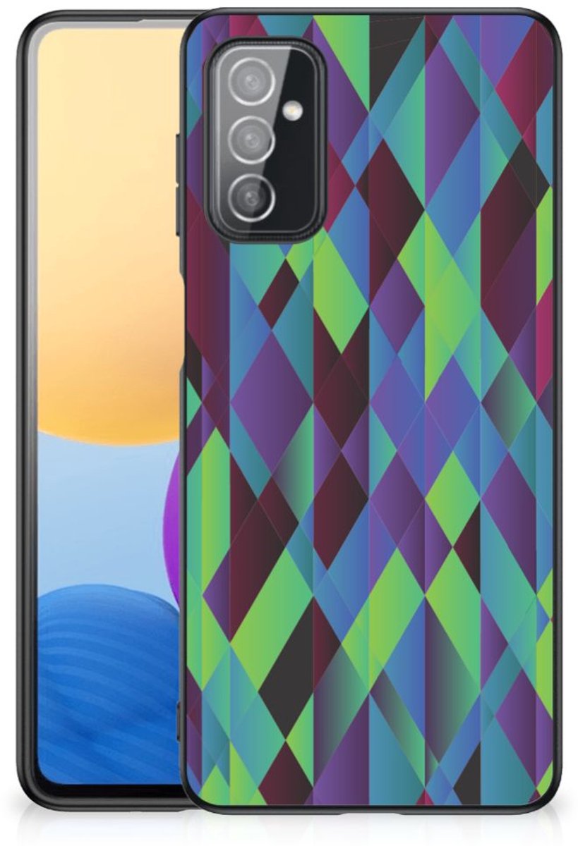 Samsung Galaxy M52 Backcover Abstract Green Blue