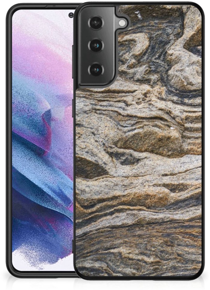 Samsung Galaxy S21 Plus Marmeren Print Telefoonhoesje Steen