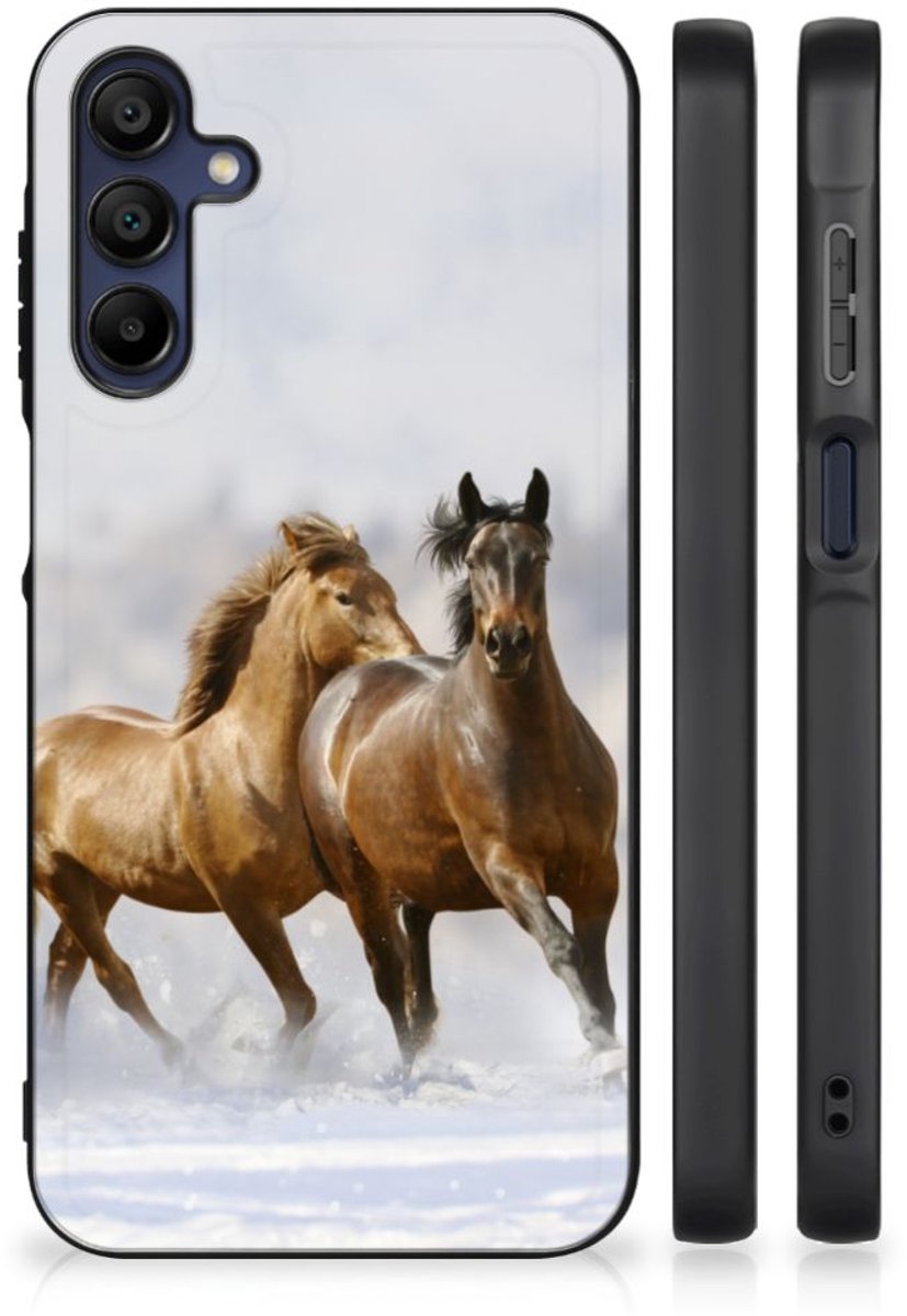 Samsung Galaxy A15 Dierenprint Telefoonhoesje Paarden
