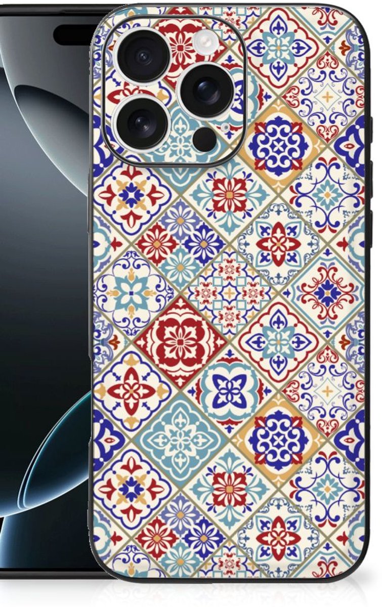 iPhone 16 Pro Max Marmeren Print Telefoonhoesje Tiles Color