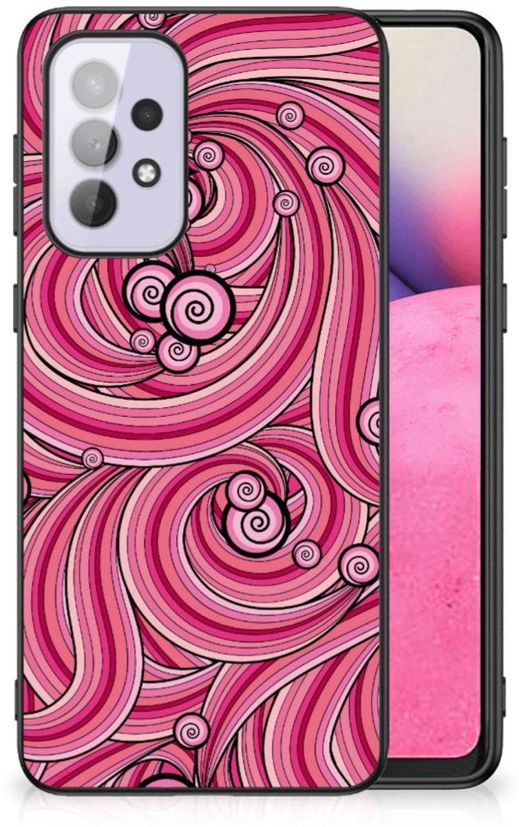 Samsung Galaxy A33 5G Leuk Telefoonhoesje Swirl Pink