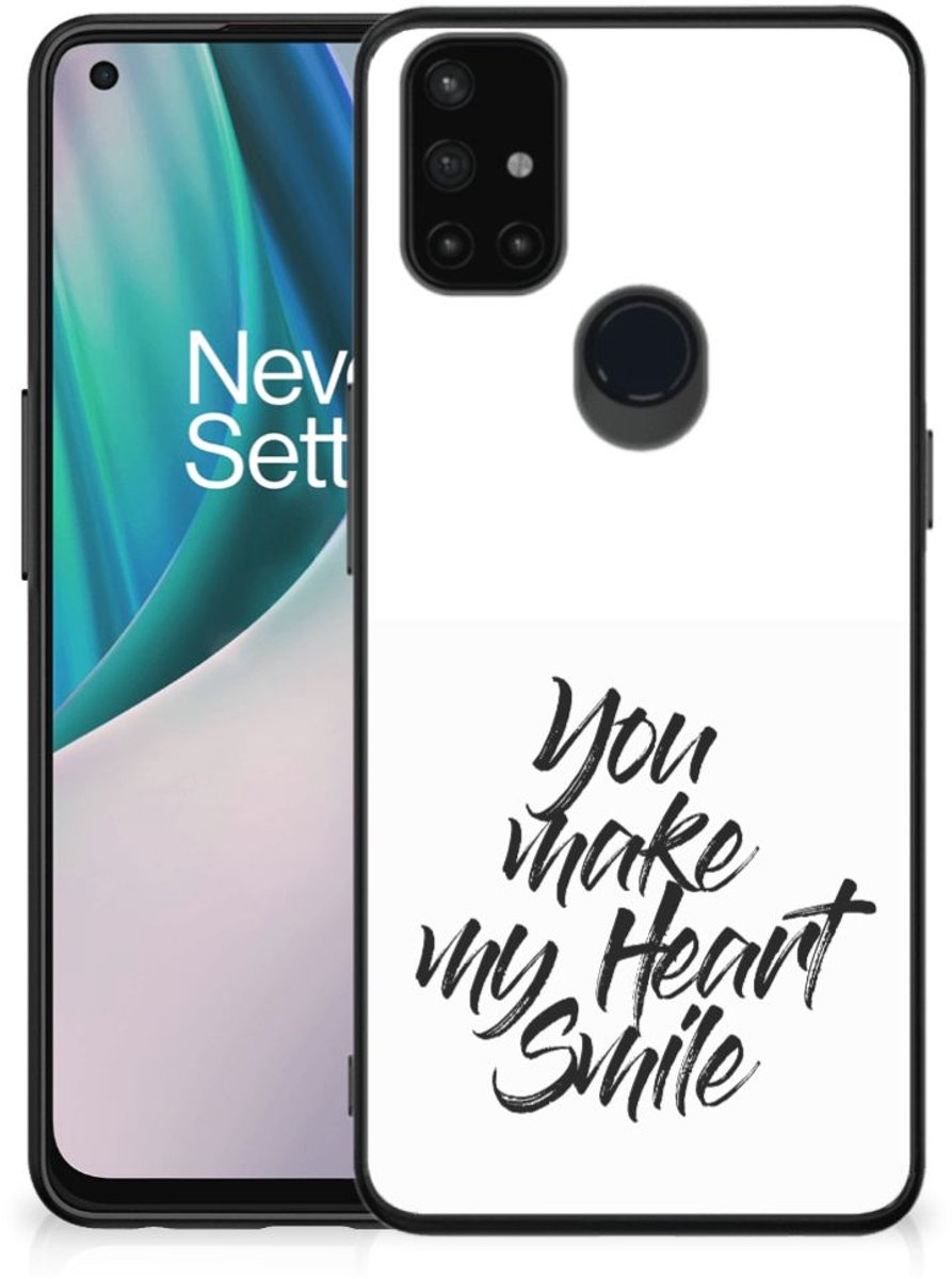 OnePlus Nord N10 5G Telefoon Hoesje met tekst Heart Smile