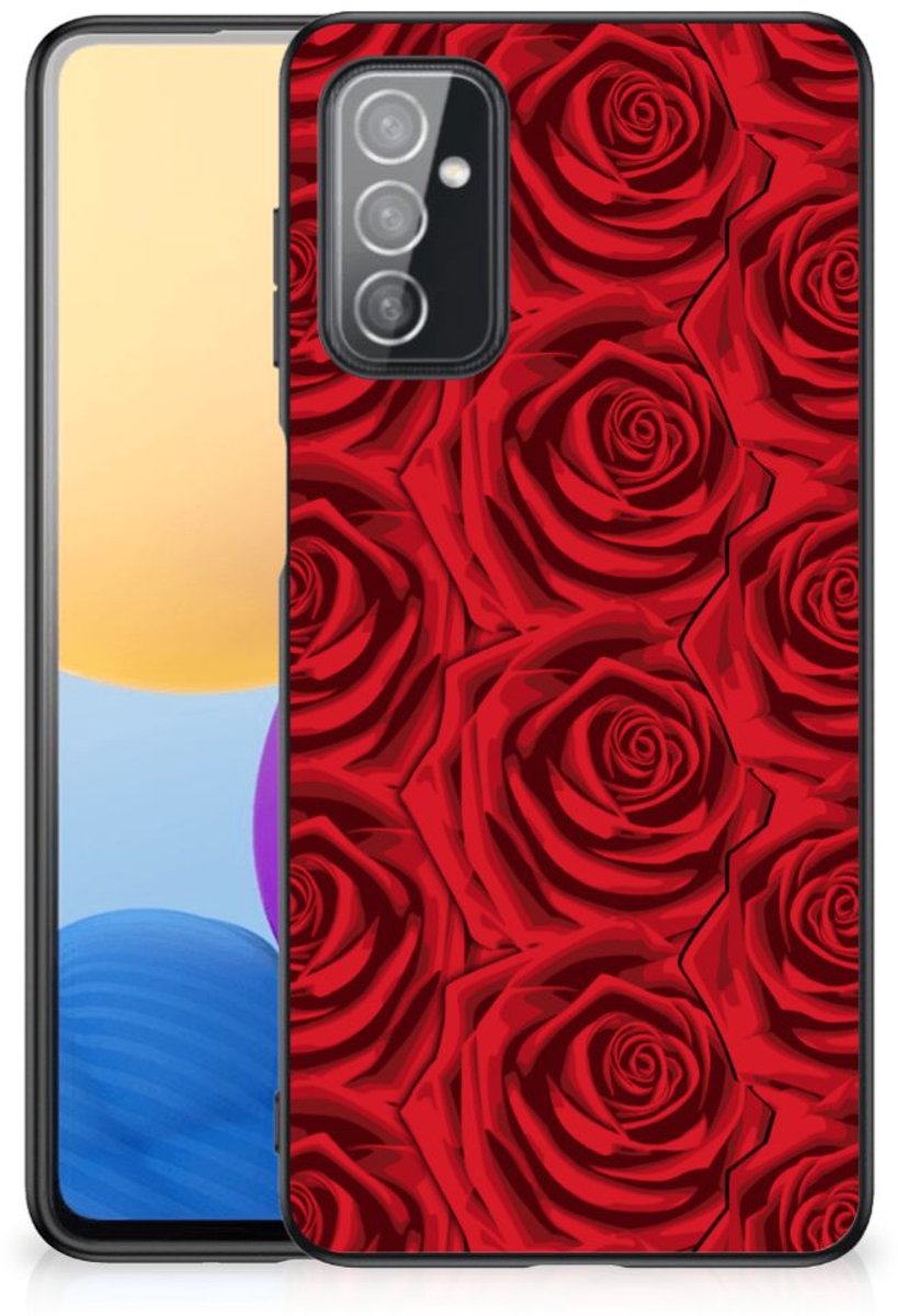Samsung Galaxy M52 Bloemen Hoesje Red Roses