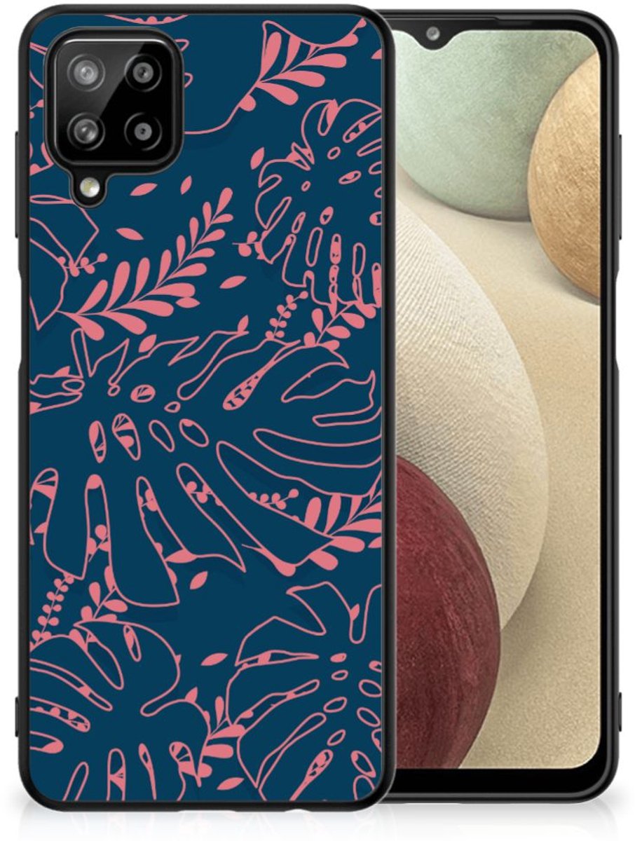 Samsung Galaxy A12 Bloemen Hoesje Palm Leaves
