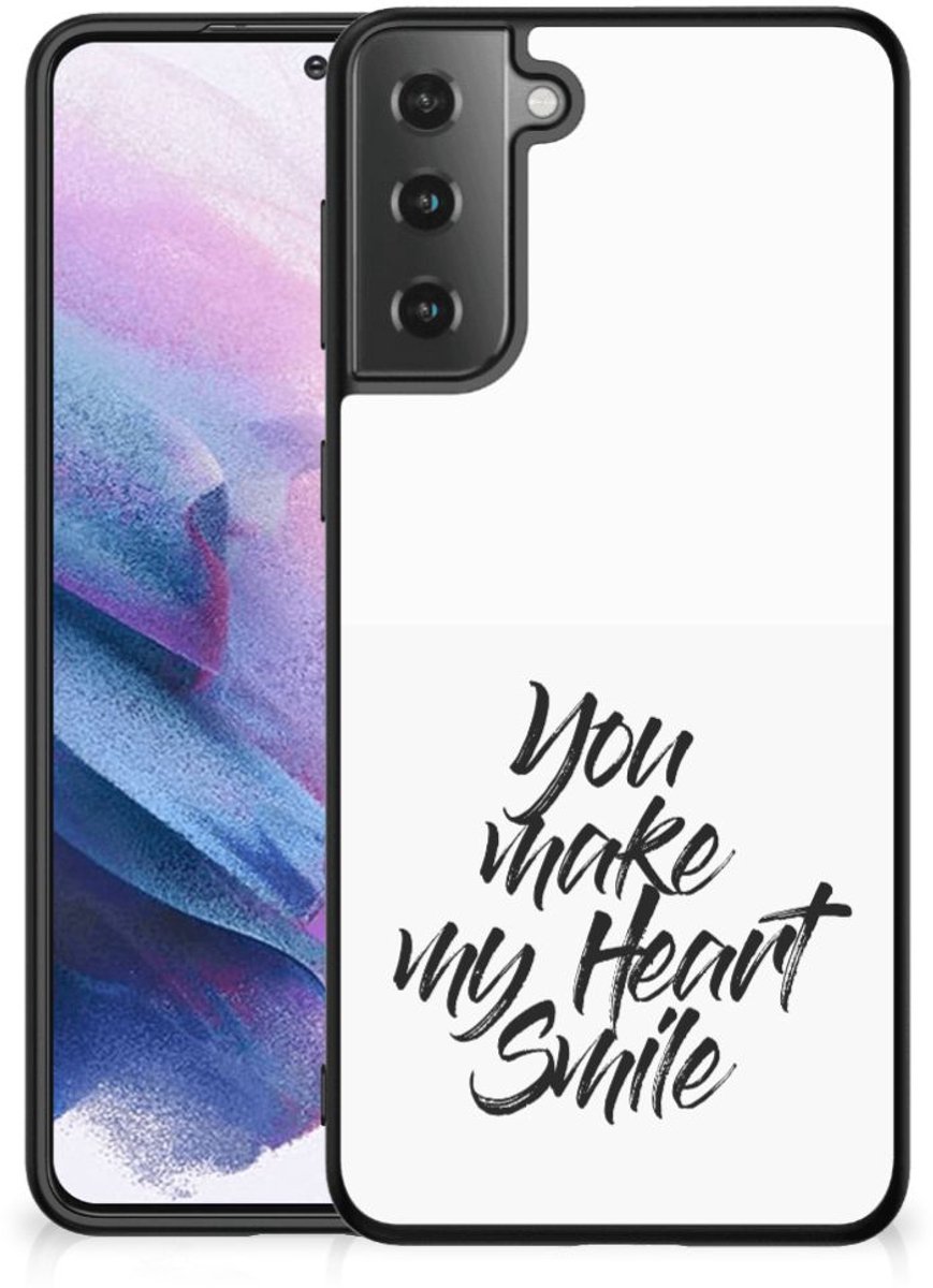 Samsung Galaxy S21 Plus Telefoon Hoesje met tekst Heart Smile