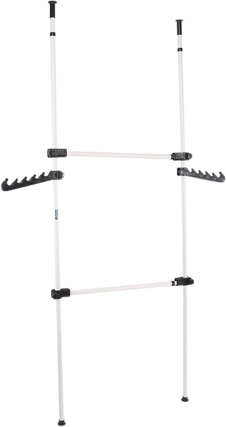 GOTOTOP Telescopische kledinghanger, kast en rek, verstelbaar voor organisatie, telescopische garderobe voor kledingrek, hoogte
