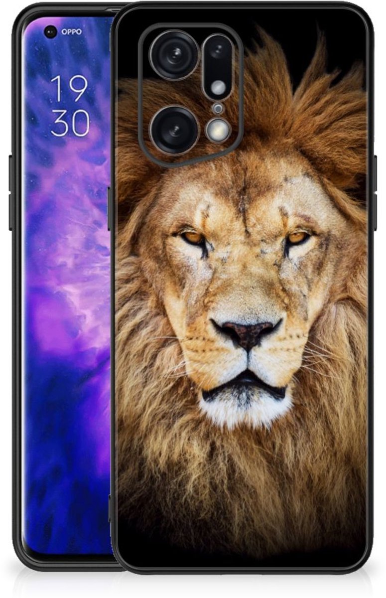 OPPO Find X5 Pro Dierenprint Telefoonhoesje Leeuw