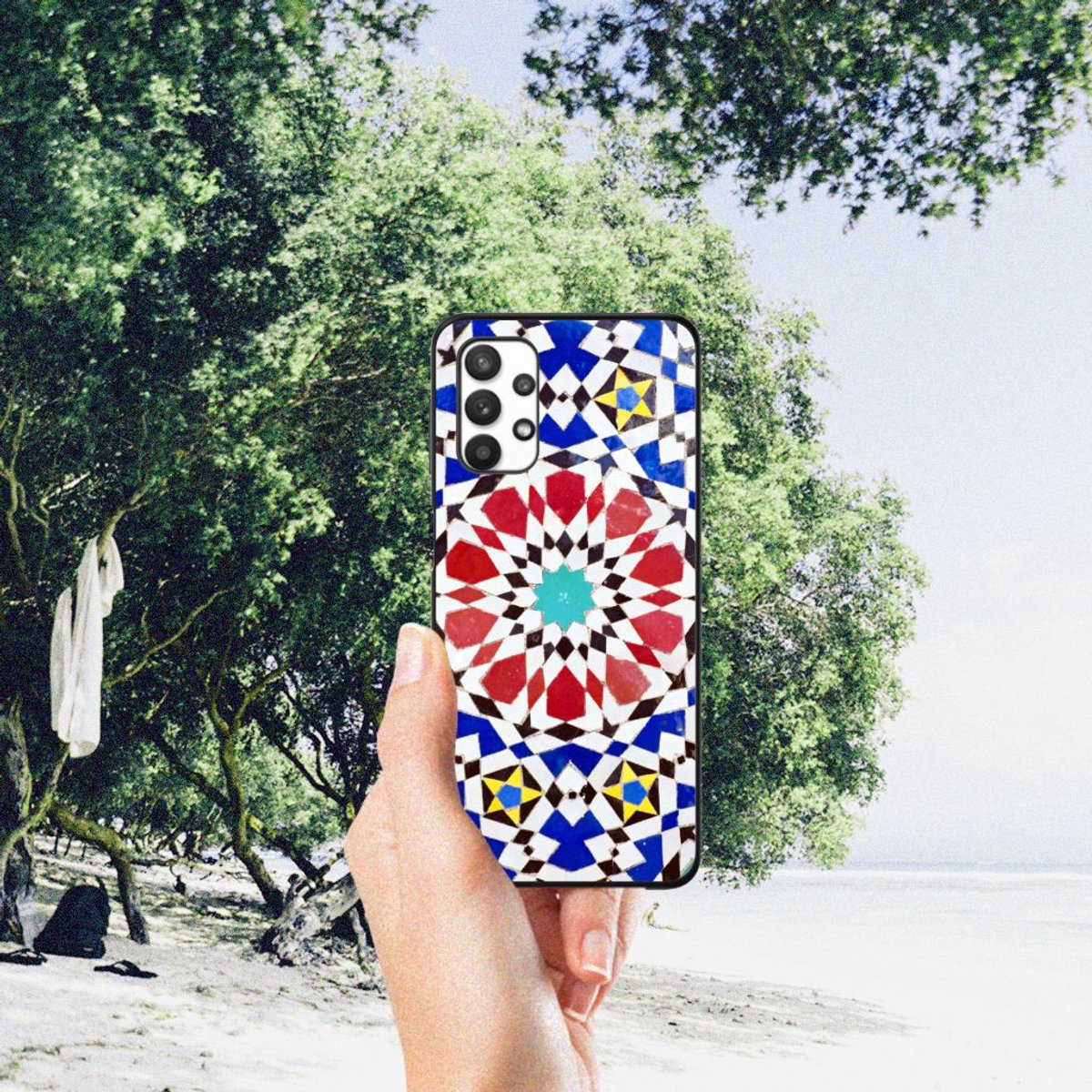 Samsung Galaxy A32 5G Marmeren Print Telefoonhoesje Mozaïek