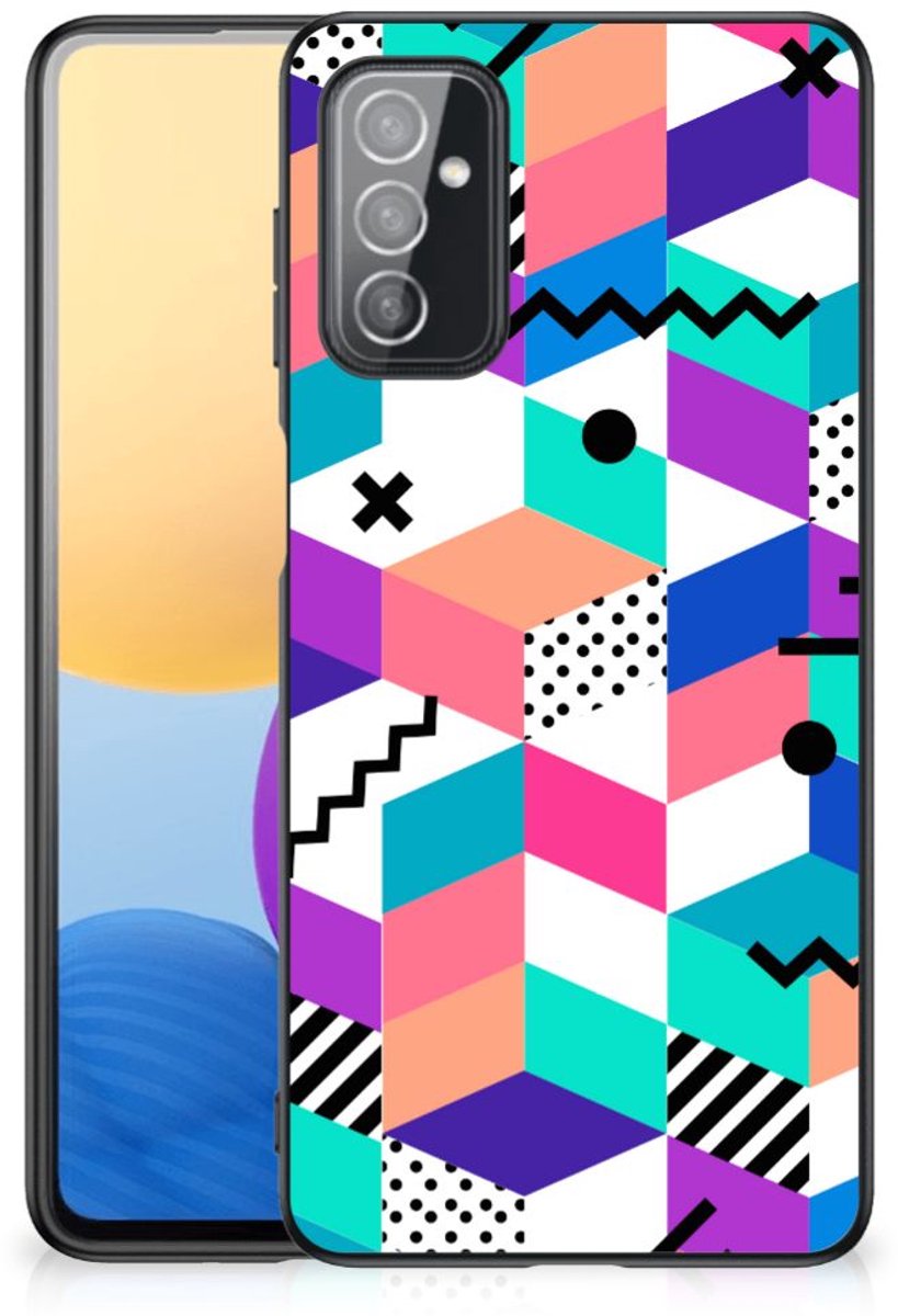 Samsung Galaxy M52 Backcover Blokken Kleurrijk