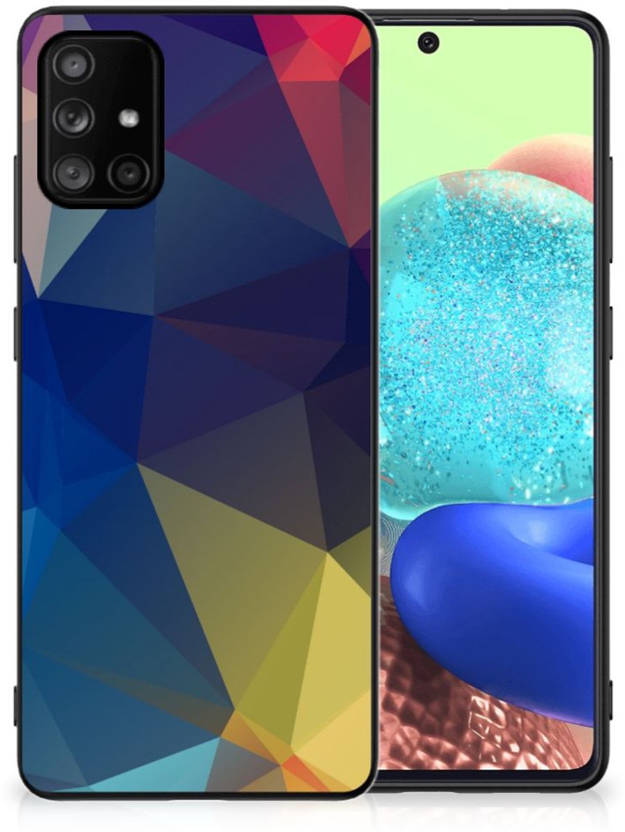 Samsung Galaxy A71 Backcover Polygon Dark
