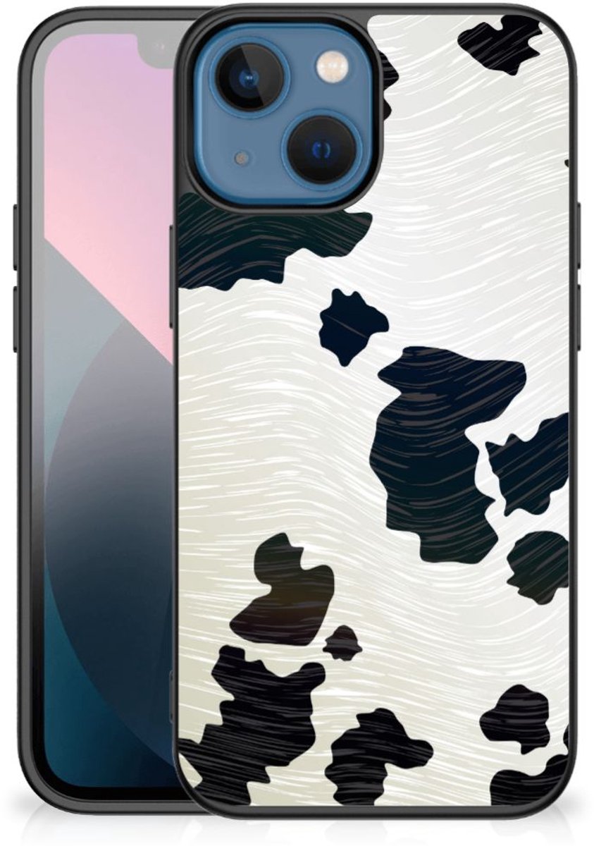 Apple iPhone 13 mini Dierenprint Telefoonhoesje Koeienvlekken