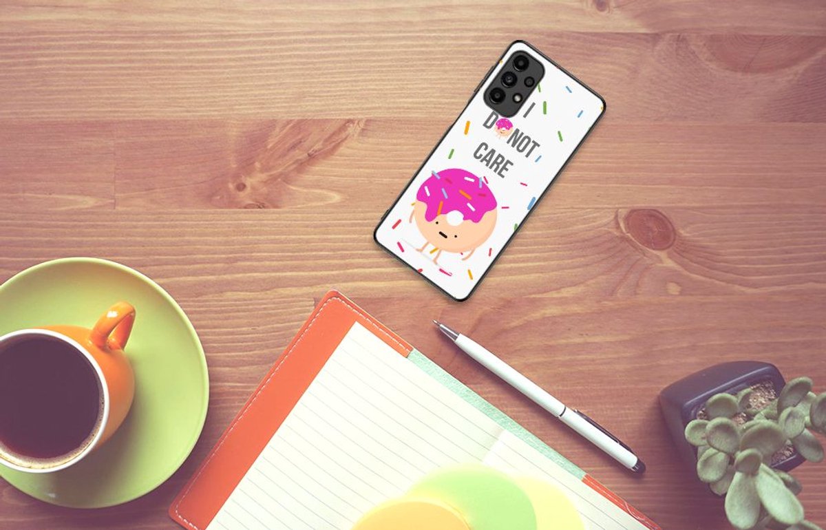 Samsung Galaxy A13 4G Back Cover Hoesje Donut Roze