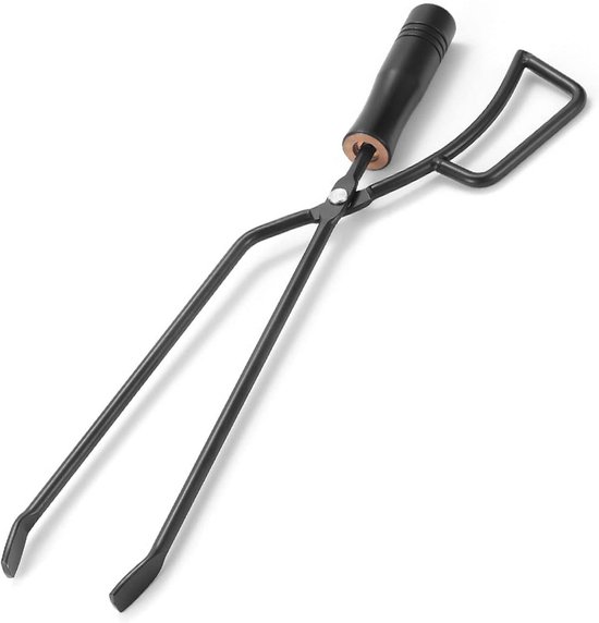 Log Grabber Fireplace, Fire Tongue Insulated Wooden Handle Improved Grip Log Grabber Firewood Scissors Camping Supplies Log Grabber Fireplace, Fire Tongue Insulated Wooden Handle Improved Grip Log Grabber Firewood Scissors Camping Supplies