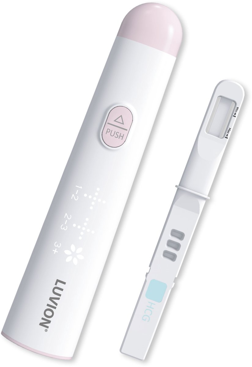 LUVION® Digitale Zwangerschapstest – Herbruikbare Testhouder met 5 Testen – Met Wekenindicatie – Extra Vroege Detectie – foto 2