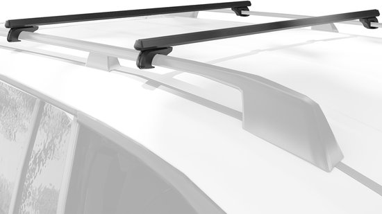 Barres de toit HOMCOM en alliage d'aluminium - 135 x 5,5 x 7 cm - Zwart