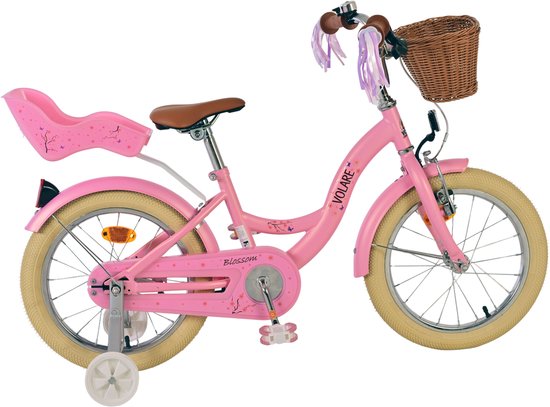 Volare Blossom Kinderfiets - Meisjes - 16 inch - Roze van Volare — afbeelding 2