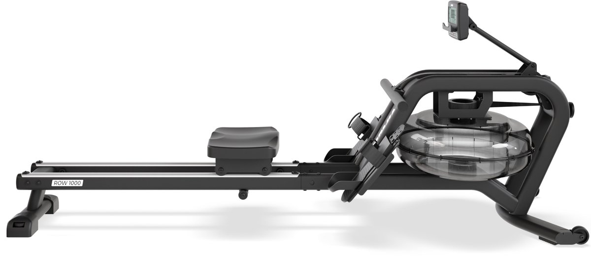 Roeitrainer - VirtuFit Pro Water Resistance Row 1000 - Roeimachine - Roeiapparaat - Inklapbaar - Hartslagfunctie - Zwart
