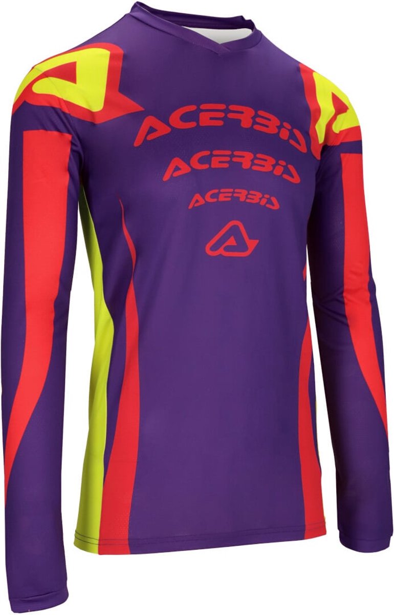 Acerbis MX J-Track Askar Lila Rood Cross Jersey - Shirts