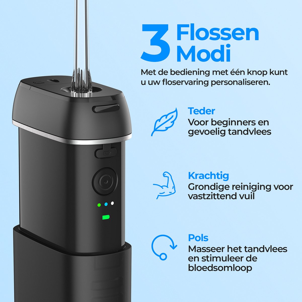 Inventex Waterflosser - Monddouche - 5.3 inch thumbnail 4