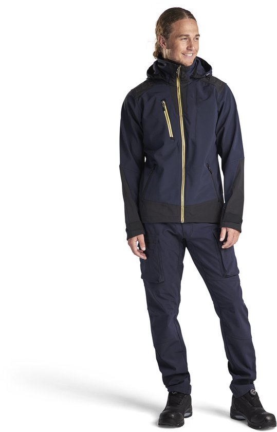 Pantalon de travail de service Blaklader Softshell 1477-2513 - Bleu marine foncé - D92