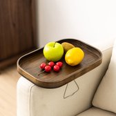 Plateau d'accoudoir YONO pour canapé - Pliable - Table de canapé - Table d'appoint pour canapé - Bamboe