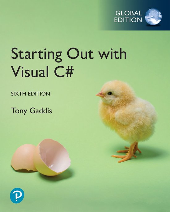 Starting out with Visual C, Global Edition 9781292738888 Tony