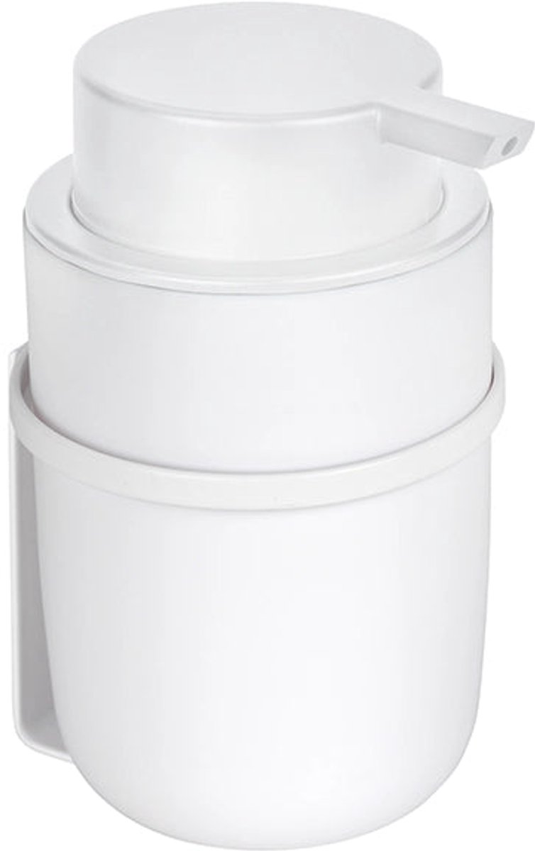 Wenko Turbo-Loc zeepdispenser Carpino zelfklevend wit