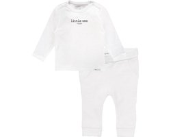 Noppies Set(2delig) Unisex Shirt Wit Broek Wit - Maat 62