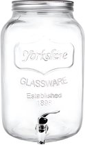 Distributeur de Gerimport - cocktails/eau/limonade - avec robinet - 8L - verre - été