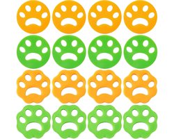 16 Stuks - Wasballen Voor Wasmachine - Haarvanger Wasbollen - Wasbal - Anti haar - Ook geschikt voor dierenharen - Herbruikbare - Wasballen Pluizenverwijderaar