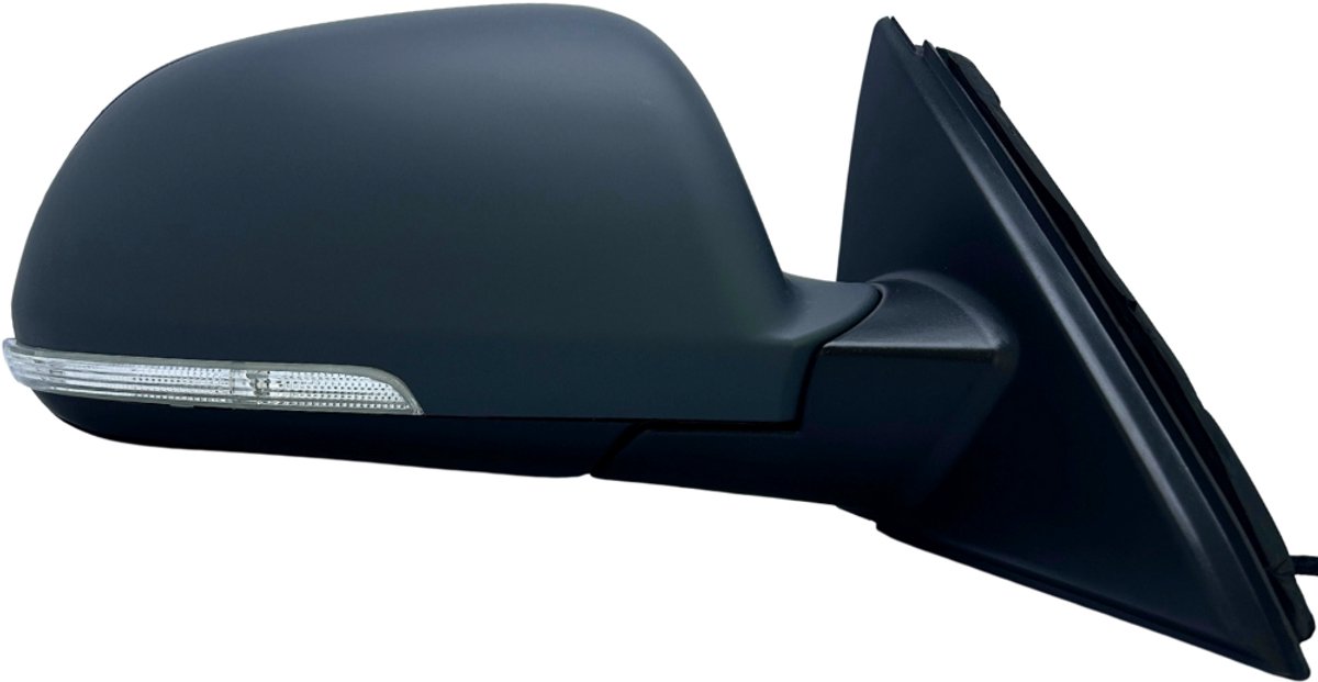 BILMAX rechter buitenspiegel vervanging voor Skoda Superb II 3T 2008-2015, elektrisch verstelbaar, verwarmd, handmatig inklapbaar, met richtingaanwijzer, gegrond, 6 pinnen