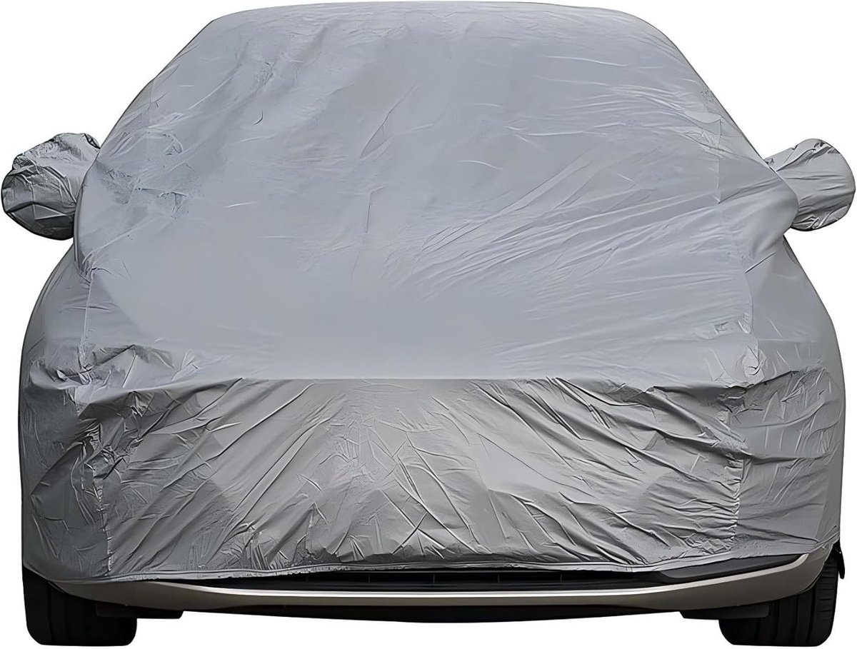 Famanu auto afdekzeil, waterdichte, krasbestendig, duurzame autoafdekking, ademend katoen, heavy duty, (S:400 x 160 x 120 cm)