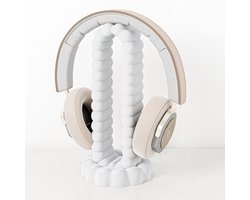 Headset houder wit - Fleuriek koptelefoon houder - Headset stand bureau accessoire - Headphone stand - Game accessoires voor koptelefoon - Speels design