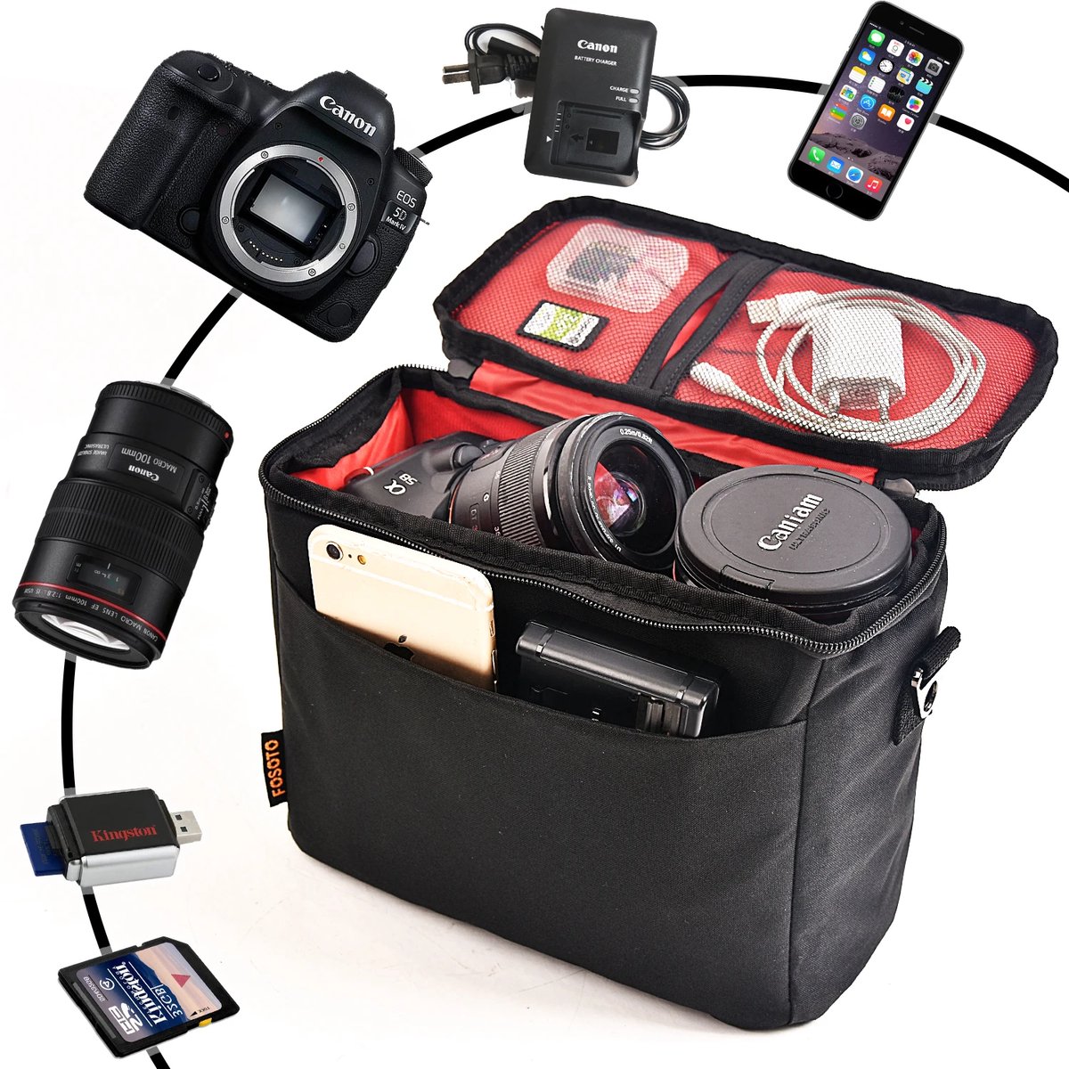 Fosoto 5L - Compacte Camera Schoudertas thumbnail 3