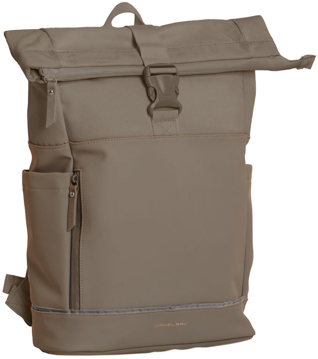 Daniel Ray Pittsburgh Rolltop Rugtas Coated 15,6" Taupe