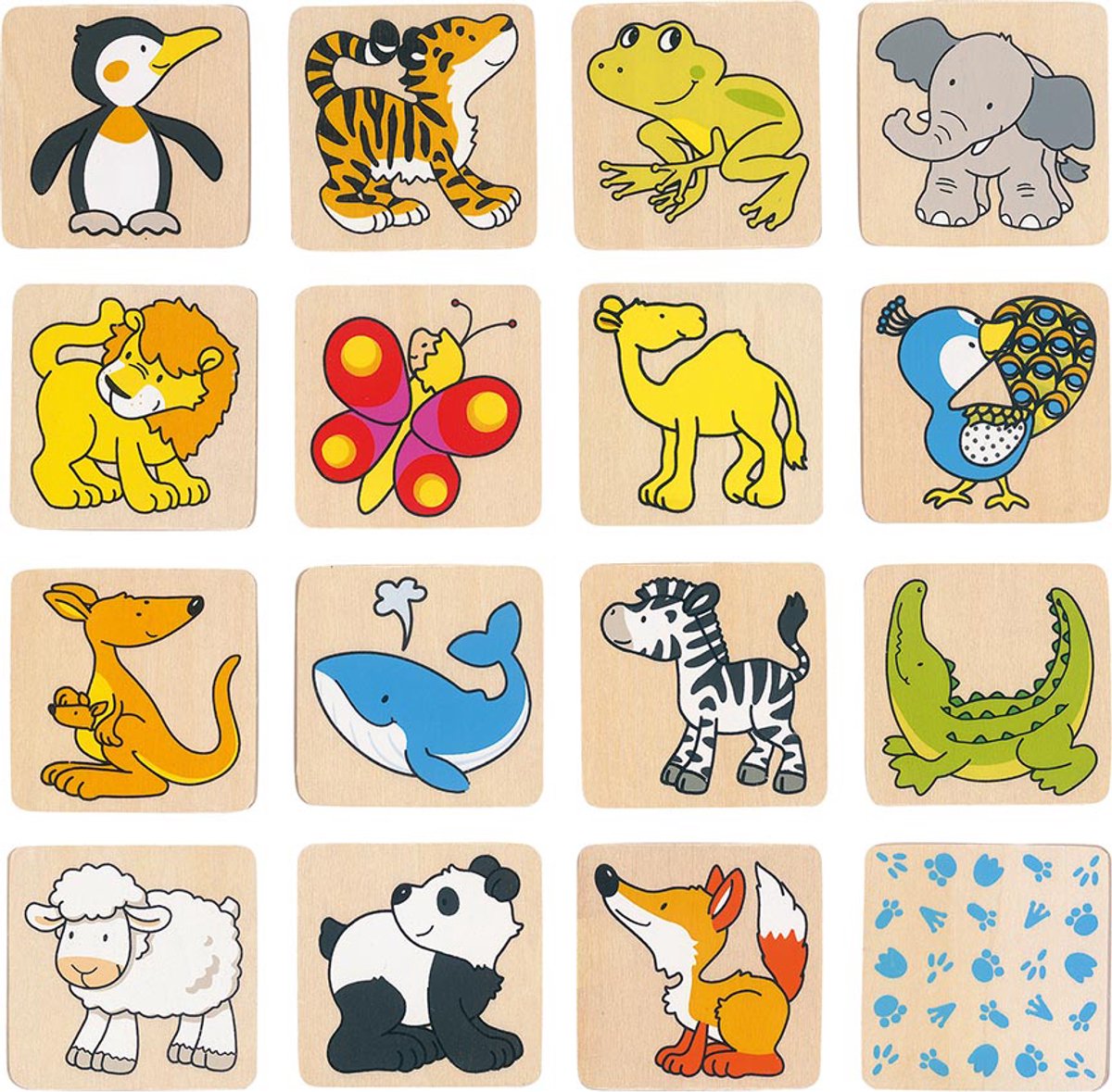GOKI Geheugenspel - Dieren - 32 Delen - Hout - 3 Jaar — afbeelding 3