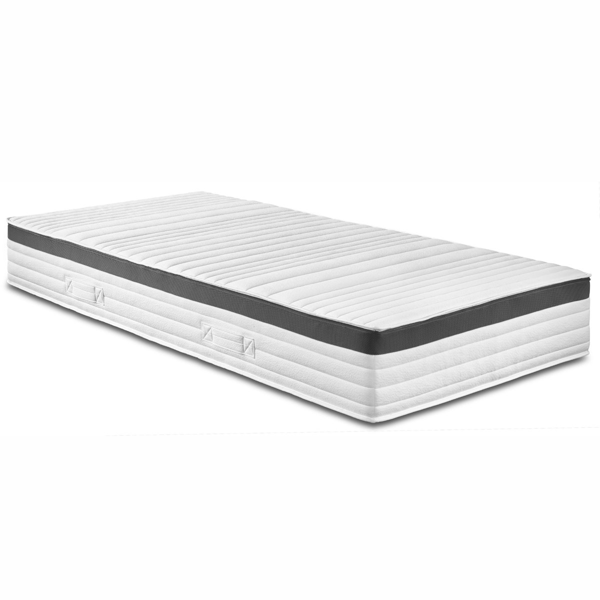 Bodyprotect 120 x 200 cm pocketveringmatras Elite Line | matras met 1000 pocketveren | hardheidsgraad 2 | 7 zones | premium koudschuim-toplaag | Made in EU | afneembare hoes, wasbaar op 60 graden | 120 x 200 x 25 cm | wit