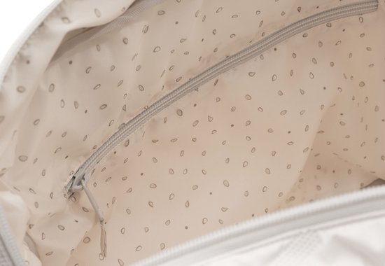 Jollein - Luiertas Embossed Lily - Sand - 100% Polyester - Verzorgingstas - 42x30cm van Jollein — afbeelding 3