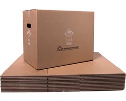 Verhuisdozen - 30 stuks - 60 Liter - Extra stevige Verhuisdoos - Dubbel golf karton - 50kg laadvermogen
