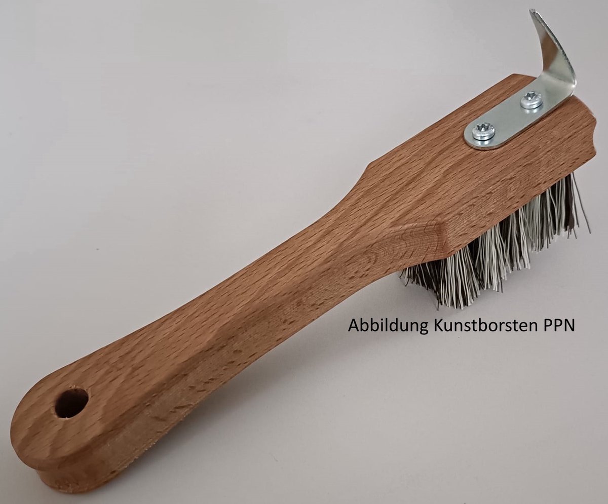 Euroriding Houten Hoevenkrabber Bassine – Plantaardige borstel One size