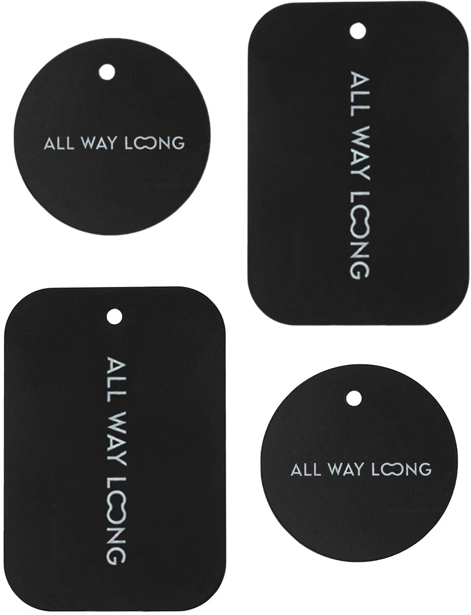 Metalen Plaatje Telefoonhouder - Voor Magneet - Auto telefoonhouder - Magneet Plaatje Telefoon - Zelfklevend - Set van 4 Stuks