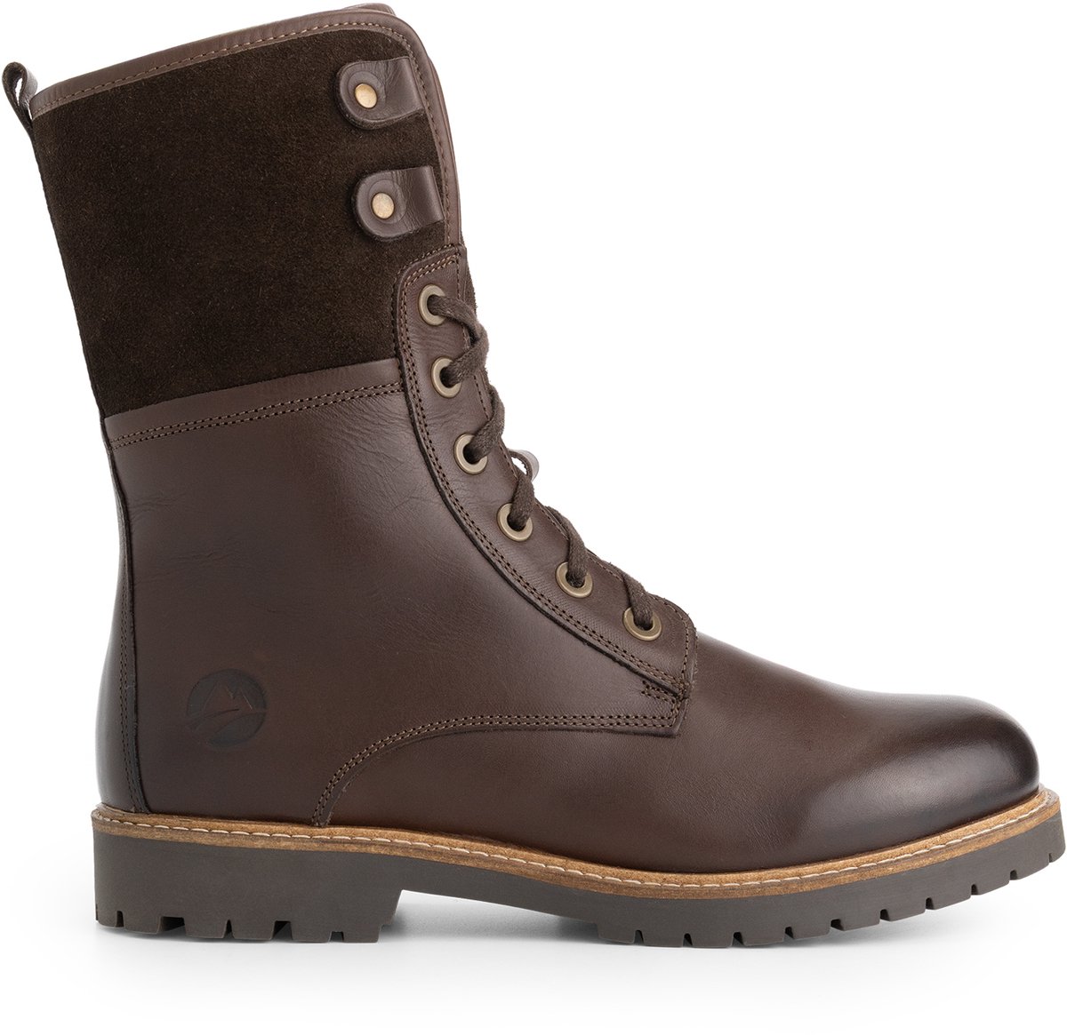 Travelin' Kongea Dames - Veterboots - Wolgevoerd - Donkerbruin