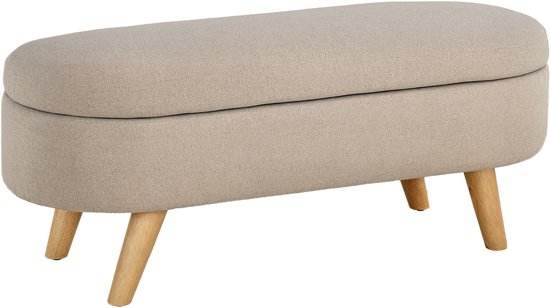 HOMCOM-Bedeindebank-Polyester-110x40x43cm-Beige