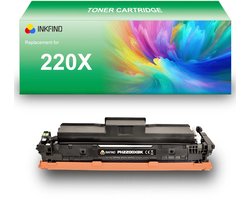 INKFIND 220X (W2200X) Zwart tonercartridge compatibel met HP 220X (W2200X) Zwart toner cartridge - 1-pack Zwart