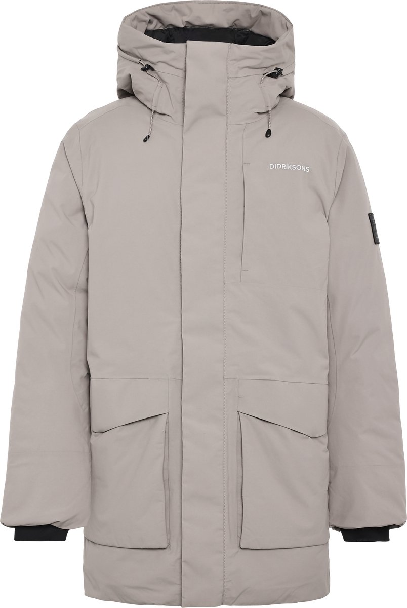 Didriksons AKILLES USX PARKA 2 Heren Outdoorjas Ash Bruin