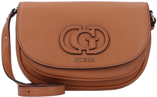 GUESS sac à épaule bandoulière Calebra Convertible Xbody Flap Bag Cognac marron clair